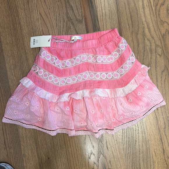 LoveShackFancy pink mini skirt NEVER WORN size XS. - Picture 1 of 2